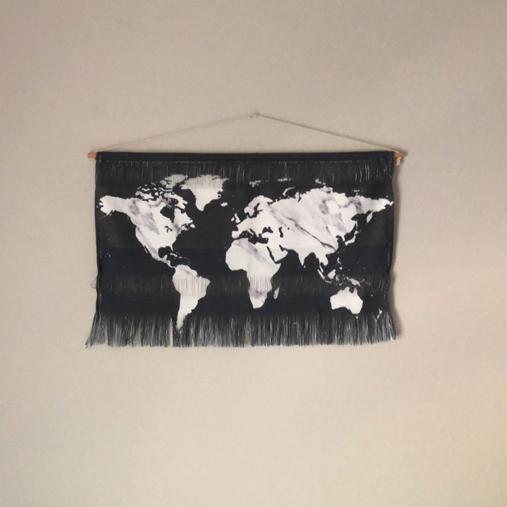World Map Hanging Wall Art